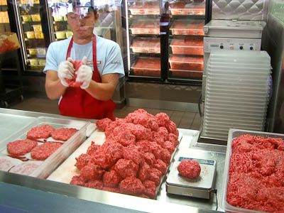 Mighty Fine Burgers Austin Beef Prep room