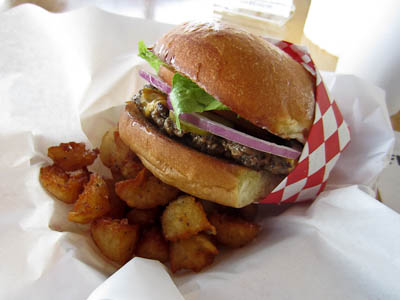 Flippin' Burgers Austin Burger and Tots